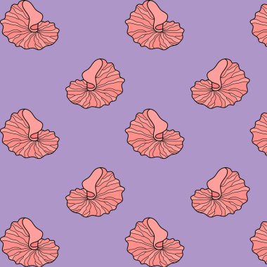 Şirin, orijinal deniz kabukları deseni.