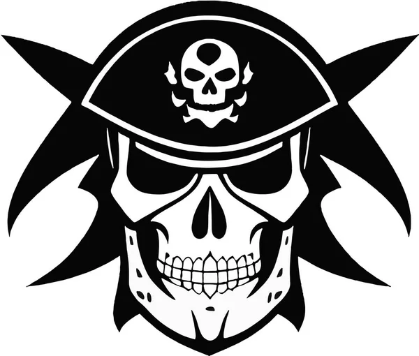 Pirate Skull Vector Skull Vector Vector Illustration — Stock Vector