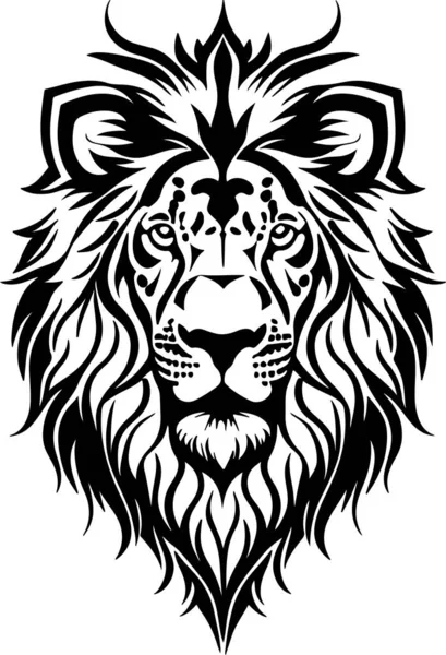 Excellent Powerful Lion Emblem Art Vector Vector Illustration — Stock Vector
