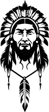 Muhteşem ve sevimli Yerli vektör sanatı. Vektör illüstrasyonu