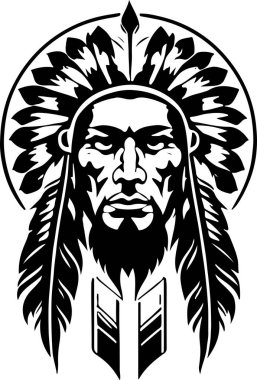 Harika bir vektör sanatı. Yerliler çizer. Vektör illüstrasyonu