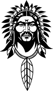 Yerlilerin çizdiği olağanüstü güzel vektör sanatı. Vektör illüstrasyonu