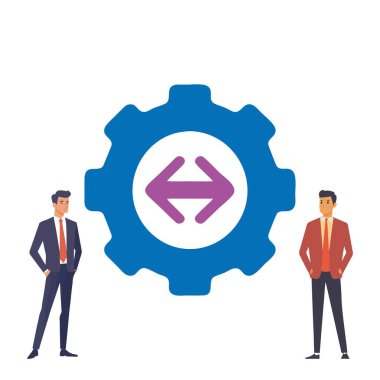 İş yönetimi konsepti, iş. Vektör illüstrasyonu