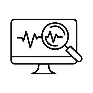 İzleme Analizi. Dijital Soruşturma. Vektör illüstrasyonu