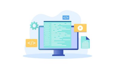 Management system, CMS, website software, security, website builder concept