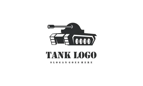 Tanque Logotipo Ícone Vetor Design —  Vetores de Stock