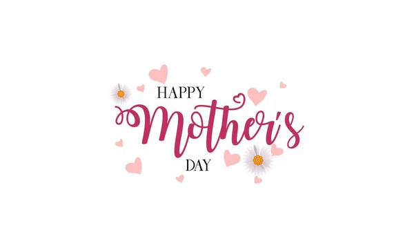 Happy Mother Day Hand Schriftzug Feier — Stockvektor
