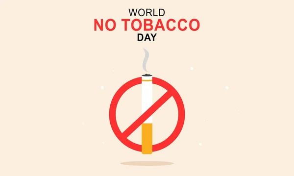 Świat Nie Dzień Tytoniu Wektor — Wektor stockowy