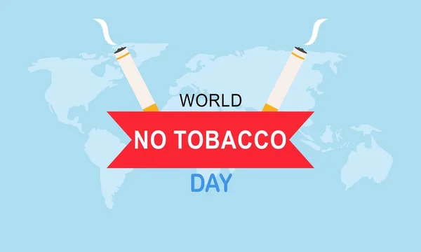 World Tobacco Day Illustration Vector — Stock Vector