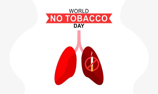 Wereld Geen Tabak Dag Illustratie Vector — Stockvector