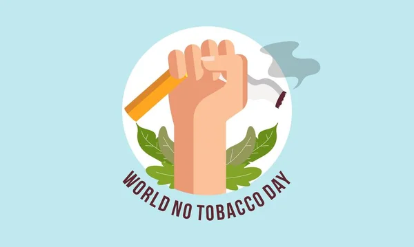世界没有烟草天图矢量 — 图库矢量图片
