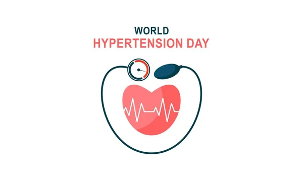 Dia Mundial Hipertensão Vetor Ilustração — Vetor de Stock