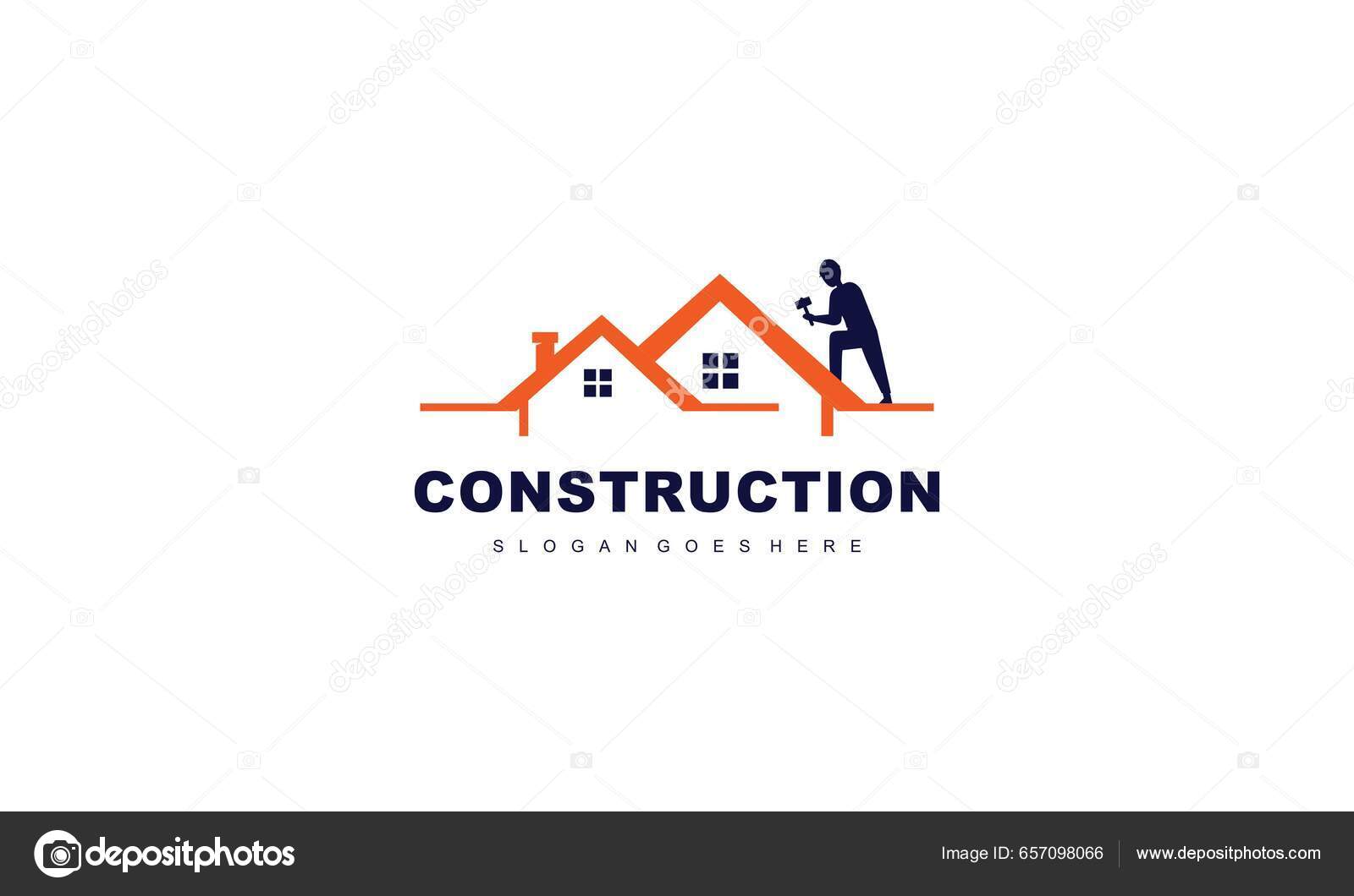 Home Construction Company Logo Vector Stock Vector by ©deemka_studio ...