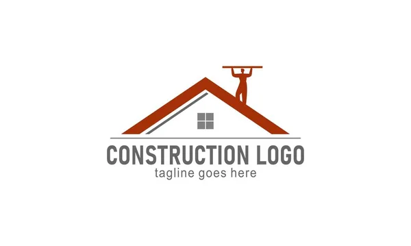 Casa Empresa Construção Logotipo Vetor —  Vetores de Stock