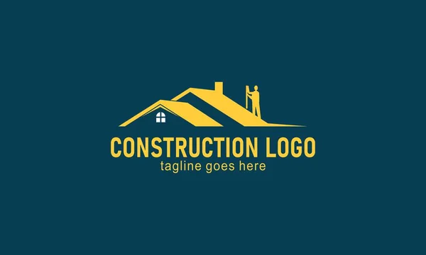 Home Empresa Constructora Logo Vector — Vector de stock