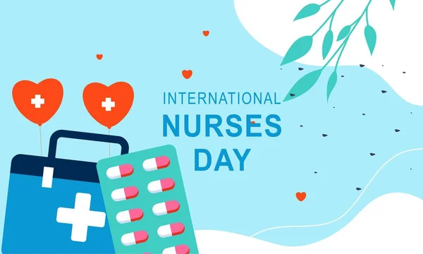 stock vector International nurses day background