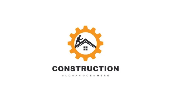 Home Bouwbedrijf Logo Vector — Stockvector