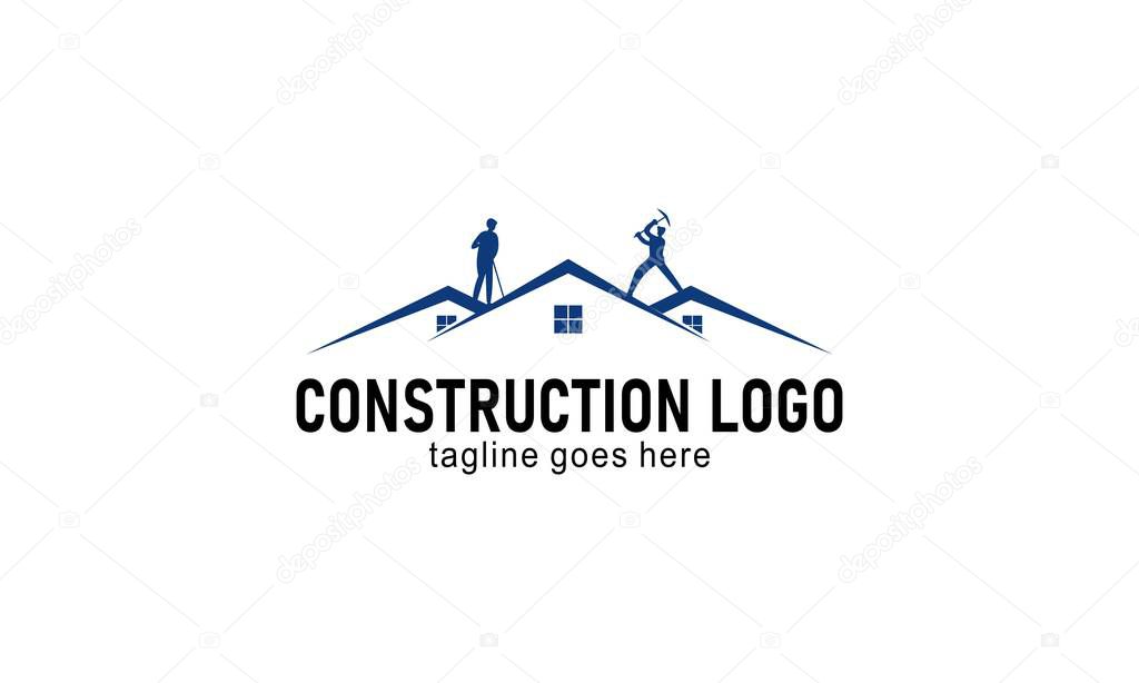 Home construction company logo vector