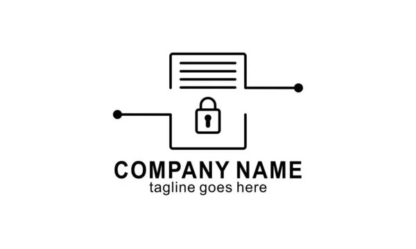 Піктограма Файла Захисту Вашої Компанії Веб Сайту Дизайну Логотипу — стоковий вектор
