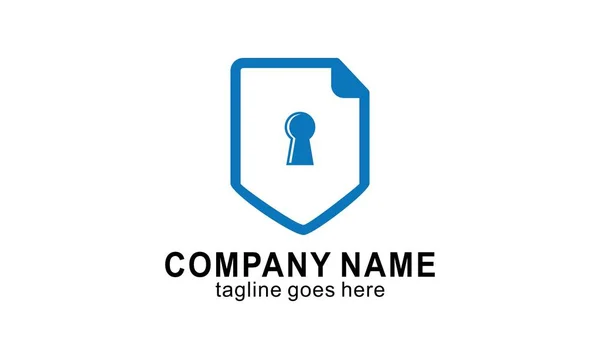 Icône Fichier Protection Pour Votre Entreprise Conception Site Web Logo — Image vectorielle