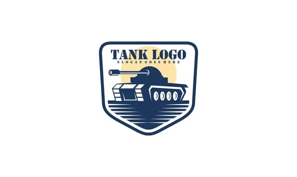 Tank Logotyp Ikon Design Vektor — Stock vektor