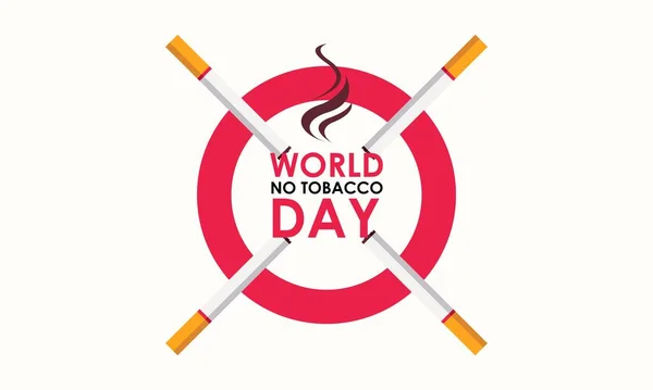 Mundo Sem Tabaco Dia Ilustração Vetor — Vetor de Stock