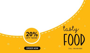 Gıda ürünü sosyal medya tasarım şablonu