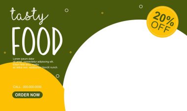 Gıda ürünü sosyal medya tasarım şablonu