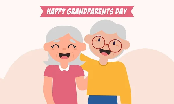 Happy Grandparents Day Vector Illustration Graphic Design — Stock Vector