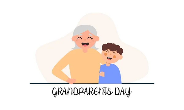 Szczęśliwy Dzień Dziadków Wektor Ilustracja Projekt Graficzny — Wektor stockowy