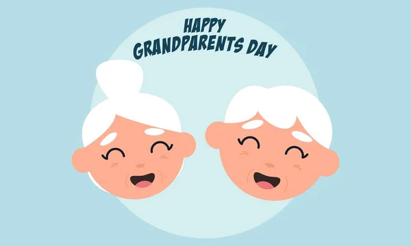 Boldog Nagyszülők Napja Vektor Illusztráció Grafika Tervezés — Stock Vector