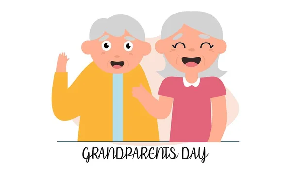 Happy Grandparents Day Vector Illustration Graphic Design — Stock Vector