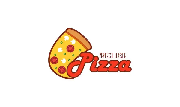 Design Logotipo Vetor Pizza — Vetor de Stock