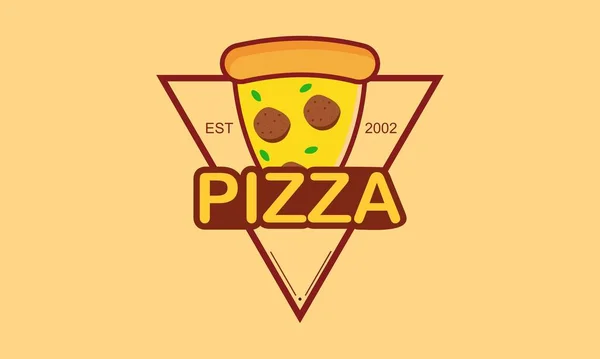 Pizza Vektor Logo Design — Stock vektor