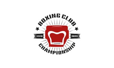 Boks logosu tasarım vektörü 