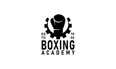 Boks logosu tasarım vektörü 
