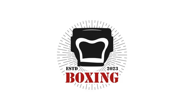 Logo Boxeo Icono Diseño Vector — Vector de stock