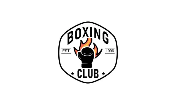 Вектор Дизайна Логотипа Бокса — стоковый вектор
