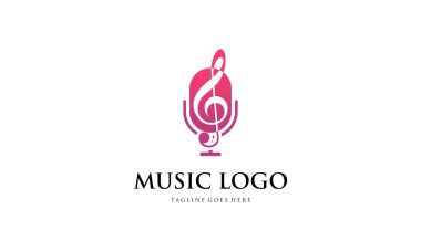 Yaratıcı müzik logosu. Müzik logosu