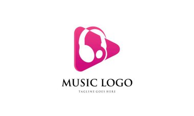 Yaratıcı müzik logosu. Müzik notası logosu