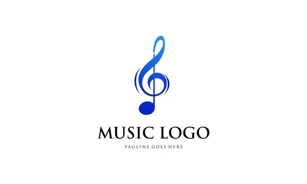 Kreatives Musik Logo Musikalisches Logo — Stockfoto