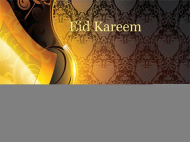 Üzerinde zil olan altın ve kahverengi bir arka plan. Zil altın bir sınırla çevrilidir. Arka planda altın ve kahverengi bir renk şeması var. Ramazan Kareem Dua Etme Kurban Bayramı HariRaya Aidilfitri Süslemesi
