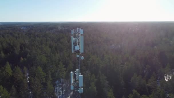 Flygfoto Tornet Finland — Stockvideo