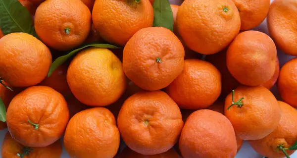 Oranžové Citrusy Čerstvé Mandarinky Nebo Mandarinky Farmářském Trhu Jako Barevná — Stock fotografie