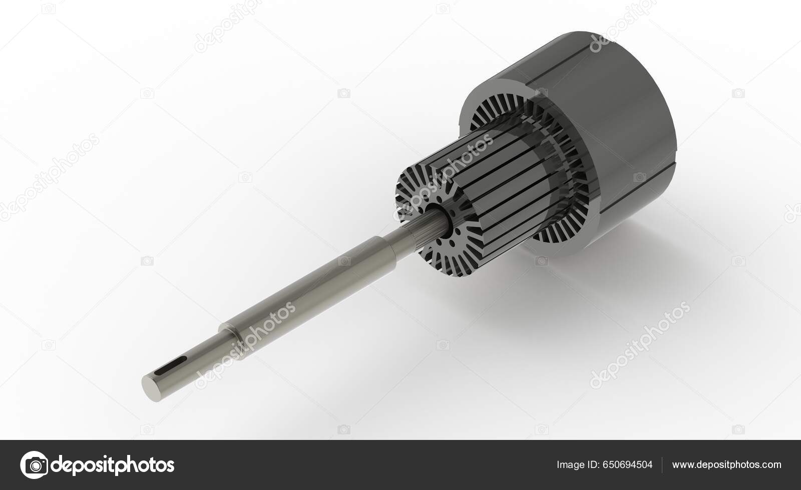 Stator Rotor Exploded View Electric Motor Shaft Sheet Metal Packages ...