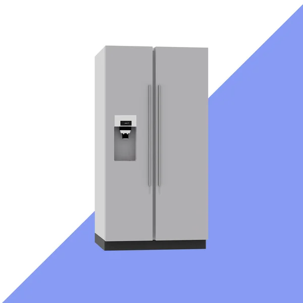 Ilustrado Refrigerador Para Interior — Foto de Stock