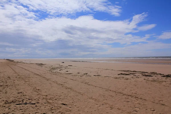 View Formby Beach Victoria Road Beach Formby Dunes Liverpool Sunny — Stock Photo, Image