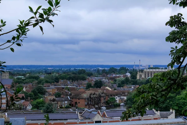 Θέα Υψηλής Γωνίας Του Windsor Berkshire Αγγλία Ηνωμένο Βασίλειο Ταξιδιωτική — Φωτογραφία Αρχείου