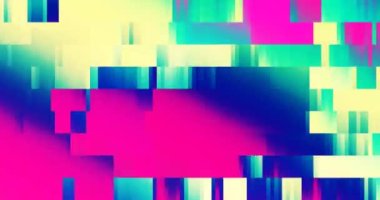 Glitch Psychedelic Abstract Background Of Trippy Art - Seamless loop