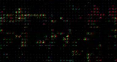 Binary Beatscapes. Glitch Psychedelic Abstract Background Of Trippy Art - Seamless loop